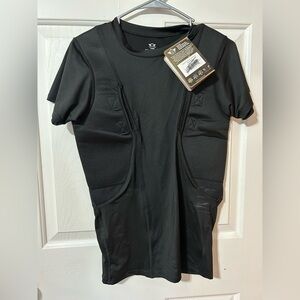 CCW Tactical Men's Compression Holster Shirt Sz Large Black Concealed Carry NWT
